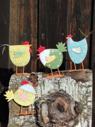 Bunte Hühnerbande, 4er-Set